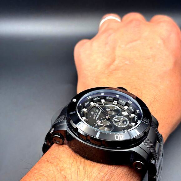 Invicta Coalition Forces 32727 Mens 52mm Black Stainless Chronograph Quartz 100m - Picture 8 of 17